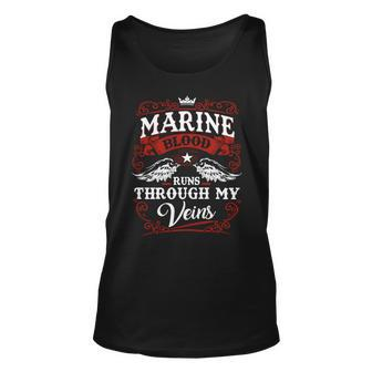 Marine Name Shirt Marine Family Name Unisex Tank Top - Monsterry CA