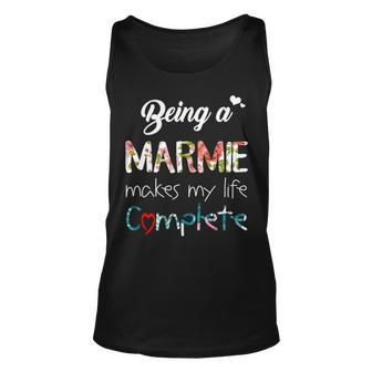 Marmie Grandma Gift Being A Marmie Makes My Life Complete Unisex Tank Top - Seseable