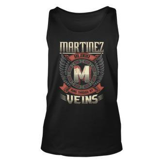 Martinez Blood Run Through My Veins Name V2 Unisex Tank Top - Seseable