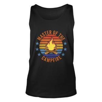 Master Of The Campfire Camping Vintage Camper Summer Retro Unisex Tank Top - Monsterry