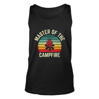Master Of The Campfire Vintage Camping Unisex Tank Top - Monsterry AU
