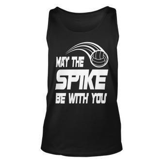 May The Spike Be With You Funny Volleyball Unisex Tank Top | Favorety UK