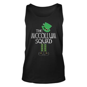 Mccollum Name Gift The Mccollum Squad Leprechaun Unisex Tank Top - Seseable