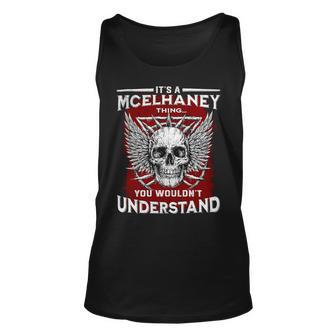 Mcelhaney Name Shirt Mcelhaney Family Name V4 Unisex Tank Top - Monsterry UK