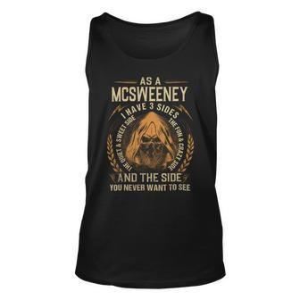 Mcsweeney Name Shirt Mcsweeney Family Name Unisex Tank Top - Monsterry UK