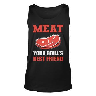 Meat Your Grill’S Best Friend Butcher Chef Cook Bbq Unisex Tank Top | Favorety AU