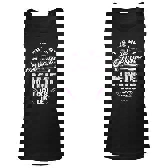 Meme Grandma Gift This Is What An Awesome Meme Looks Like Unisex Tank Top - Seseable