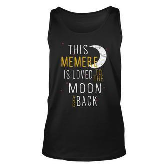 Memere Grandma Gift This Memere Is Loved To The Moon And Back Unisex Tank Top - Seseable
