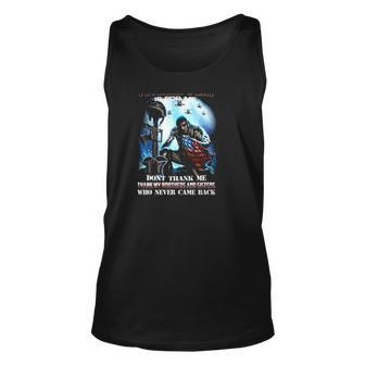 Memorial Day Is For Them Veterans Day Is For Me Thank My Brothers And Sisters Who Never Came Back Tank Top | Mazezy