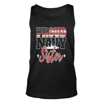 Memorial Day Veterans Day Proud Family Navy Sister Unisex Tank Top | Mazezy