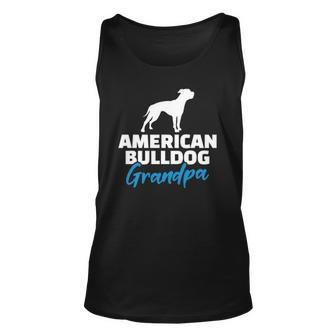 Mens American Bulldog Grandpa Gift Unisex Tank Top | Mazezy