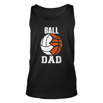 Mens Ball Dad Funny Volleyball Basketball Dad Unisex Tank Top | Mazezy AU