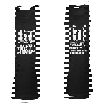 Mens Best Dad And Great Father Funny Atm Dad Gift Unisex Tank Top | Mazezy