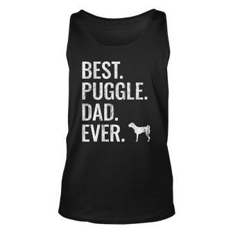 Mens Best Puggle Dad Ever - Cool Dog Owner Puggle Unisex Tank Top | Mazezy