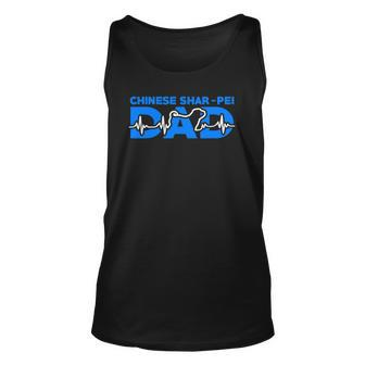 Mens Chinese Shar Pei Dad Fathers Day Unisex Tank Top | Mazezy