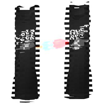 Mens Coolest Pop Ever Popsicle Funny Retro Bomb Fathers Day Gift Unisex Tank Top - Thegiftio UK