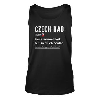 Mens Czech Dad Definition - Funny Czechia Daddy Flag Unisex Tank Top | Mazezy