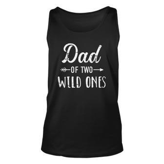 Mens Dad Of The Wild Ones For Father Of Daughters And Twins Unisex Tank Top | Mazezy
