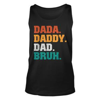 Mens Dada Daddy Dad Bruh From Son Boys Fathers Day V2 Unisex Tank Top - Seseable