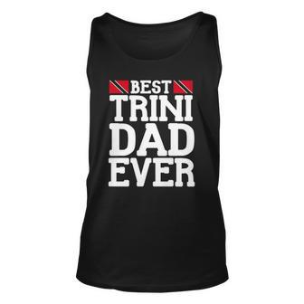 Mens Flag Castle Best Trini Dad Ever Fathers Day Trinidad Unisex Tank Top | Mazezy