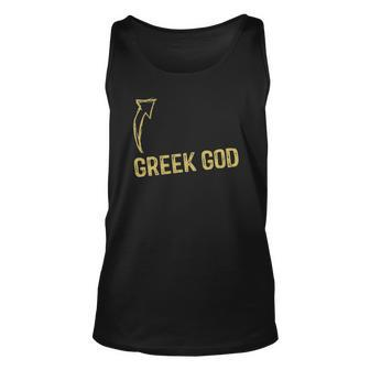 Mens Greek God Halloween Costume Funny Adult Humor Unisex Tank Top | Mazezy CA