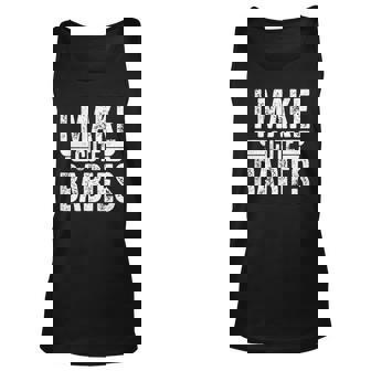 Mens I Make Cute Babies Funny Fathers Day Unisex Tank Top | Mazezy