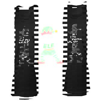 Mens Im The Dog Dad Elf Christmas Family Matching Pajama Unisex Tank Top - Thegiftio