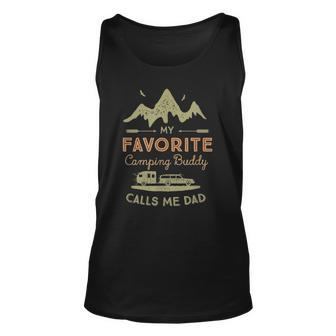 Mens My Favorite Camping Buddy Call Me Dad Unisex Tank Top | Mazezy
