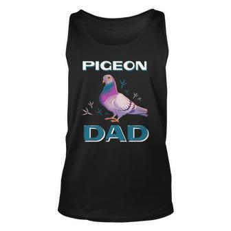 Mens Pigeon Dad Cute Pigeon Illustration Pigeon Owner Unisex Tank Top | Mazezy