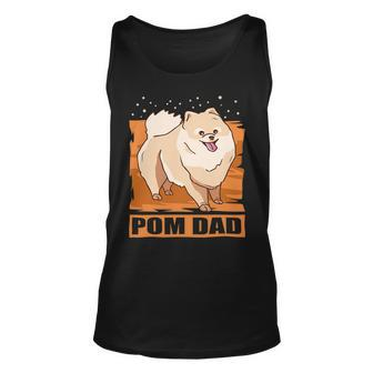 Mens Pom Dad Dog Owner Pomeranian T-Shirt Unisex Tank Top - Seseable