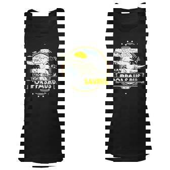 Mens Poppasaurus Poppa Gifts From Grandchildren Fathers Day Unisex Tank Top - Thegiftio UK