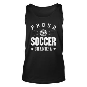 Mens Proud Soccer Grandpa Gift Unisex Tank Top | Mazezy