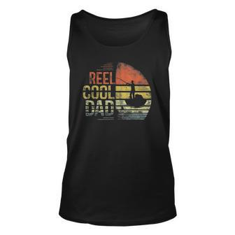 Mens Reel Cool Dad Fisherman Daddy Father Day Gifts Fishing Unisex Tank Top | Mazezy