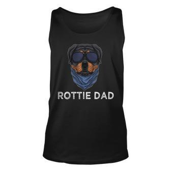 Mens Rottie Dad Rottweiler Dog Puppy Father For Men Grandpa Dad Unisex Tank Top - Thegiftio UK