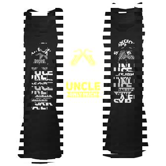Mens Saxophone Uncle Like A Normal Uncle Saxophone Unisex Tank Top - Thegiftio UK