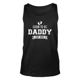 Mens Soon To Be Daddy 2023 Pregnancy Announcement Unisex Tank Top | Mazezy CA