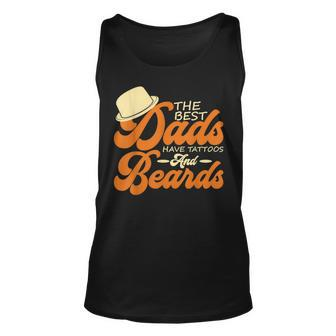 Mens The Best Dads Have Tattoos And Beards Unisex Tank Top - Thegiftio UK