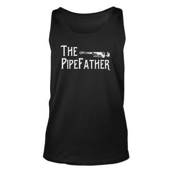 Mens The Pipe Father Plumbing Joke Costume Funny Plumber Unisex Tank Top | Mazezy CA