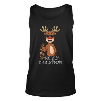 Merry Christmas Reindeer Funny Family 884 Shirt Unisex Tank Top | Favorety AU