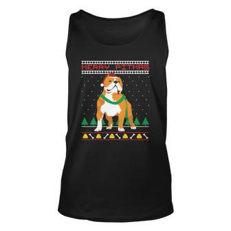 Merry Pitmas Pitbull Santa Claus Dog Ugly Christmas Unisex Tank Top | Mazezy