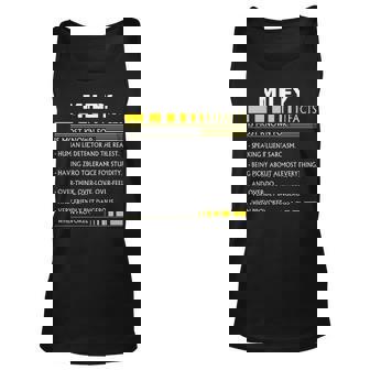 Miley Name Gift Miley Facts V2 Unisex Tank Top - Seseable