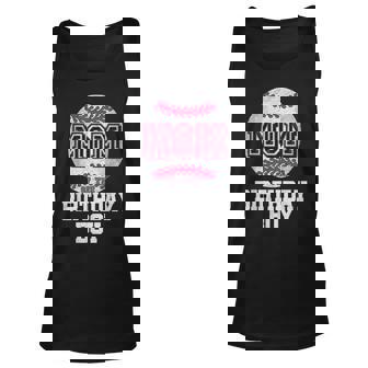 Mom Of The Birthday Boy Baseball Player Vintage Retro Unisex Tank Top - Seseable