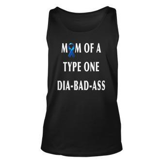 Womens Mom Of A Type One Dia-Bad-Ass Diabetic Son Or Daughter Tank Top | Mazezy