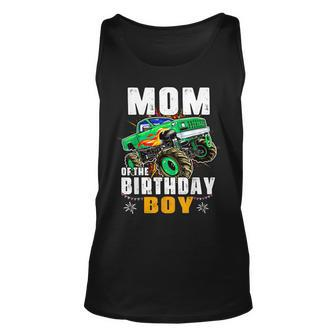 Monster Truck Family Matching Party Mom Of The Birthday Boy Unisex Tank Top - Seseable
