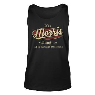 Morris Shirt Personalized Name Gifts T Shirt Name Print T Shirts Shirts With Name Morris Unisex Tank Top - Seseable