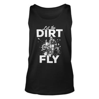 Motorcycle Let The Dirt Fly Dirtbike 494 Shirt Unisex Tank Top | Favorety