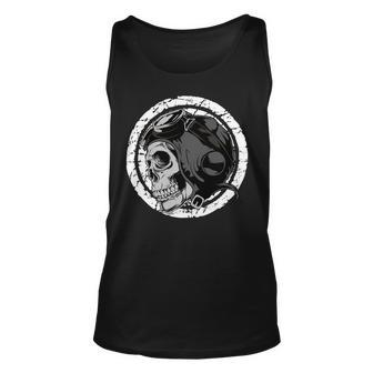 Motorcycle Skull With Helmet Dreaming 472 Shirt Unisex Tank Top | Favorety AU