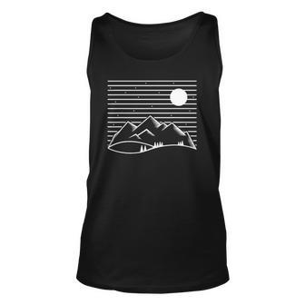 Mountains Nature Outdoor Adventure Nature Lover Gift Unisex Tank Top | Mazezy