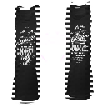 Mumzie Grandma Gift This Is What An Awesome Mumzie Looks Like Unisex Tank Top - Seseable