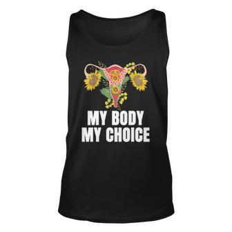 My Body My Choice Us Flag Feminist Womens Rights Unisex Tank Top | Mazezy